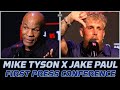Mike tyson vs jake paul first press conference highlights  paul vs tyson