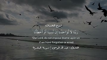 اجمل تلاوة تاخذك لـ عالم اخر - اواخر سورة البقرة - القارئ عبدالله الموسى القران الكريم