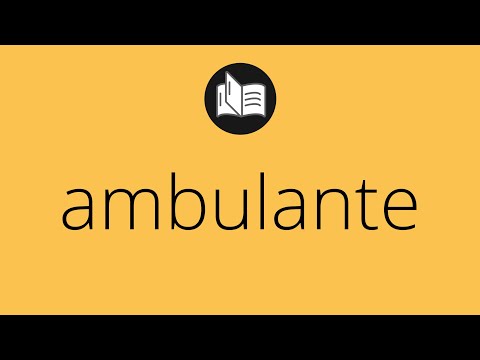 Video: ¿Cuál es el significado de vendedor ambulante?