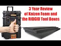 3 Year Review of Kaizen Foam and a RIDGID Tool Boxes