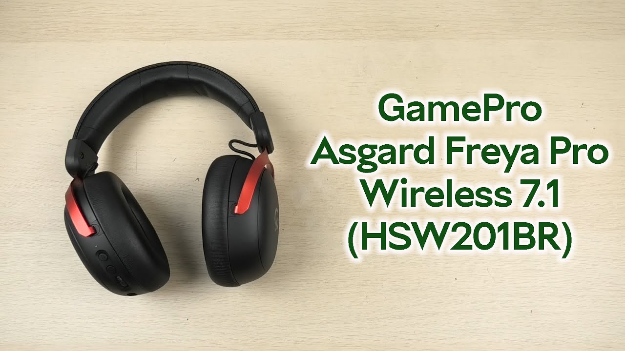 Розпаковка GamePro Asgard Freya Pro Wireless 7.1 (HSW201BR)