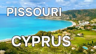 Pissouri bay and village, Cyprus |4K|