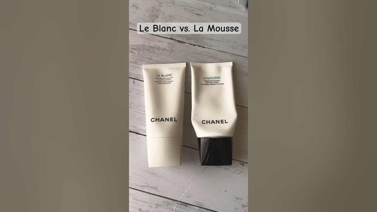 Chanel Le Blanc vs. La Mousse Anti-Pollution Cleanser Showdown #skincare  #shorts 