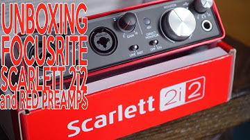 Unboxing Focusrite 2i2 and Red 500 Preamps