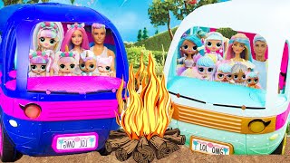 camping adventures of the unicorn family and bon bon family