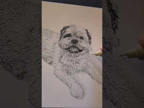 Dog Stippling commission!
