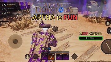 Arena is Fun : 1 HP Clutch ! Rogue Carry | Abyss of Dungeons