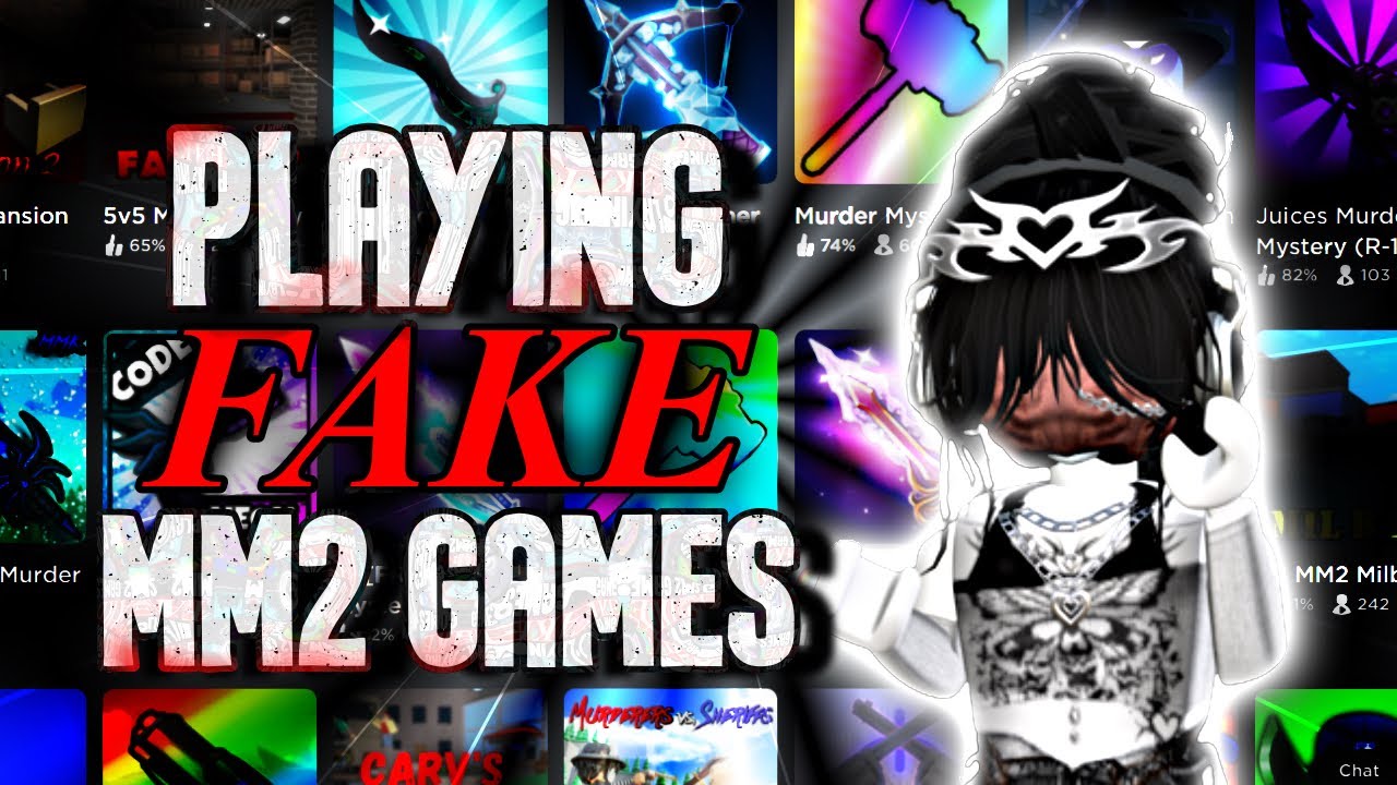 PLAYING FAKE MM2 GAMES! (part 2) YouTube
