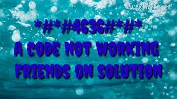 *#*#4636#*#* not working 1 solution