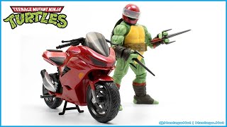 Teenage Mutant Ninja Turtles BST AXN Raphael (IDW) & Sport Bike