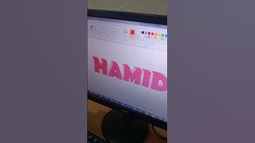 Mspaint में Text से 3D Text में बदलना सीखें || Convert Text to 3D Text in mspaint || #viral #shorts