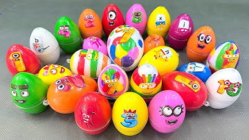 Fun! 🎉Numberblocks Slime Challenge with Colourblocks, Alphablocks! Satisfying ASMR Video