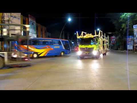 TRUCK TRAILER DAN BUS PANTURA MALAM YouTube