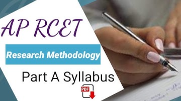 AP RCET Part-A Syllabus