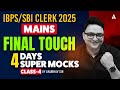 IBPS & SBI Clerk Mains English 2025 | Super Mock Test #4 | Practice Most Expected English Questions