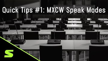 Shure Microflex® Complete Wireless Quick Tips for Speech Modes