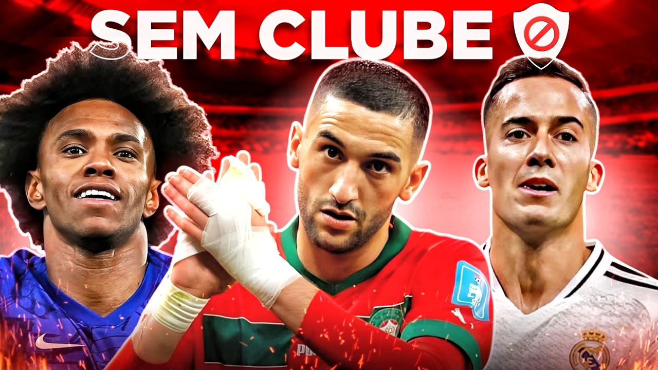 7 JOGADORES FAMOSOS que ESTÃO SEM CLUBE