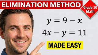 Grade 10 Math Elimination Method No Multiplying Needed