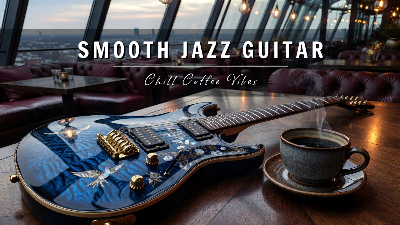 Smooth Jazz Guitar Music - Cool Cafe Vibes • Relaxing Guitar Music for Cafe, Study & Work