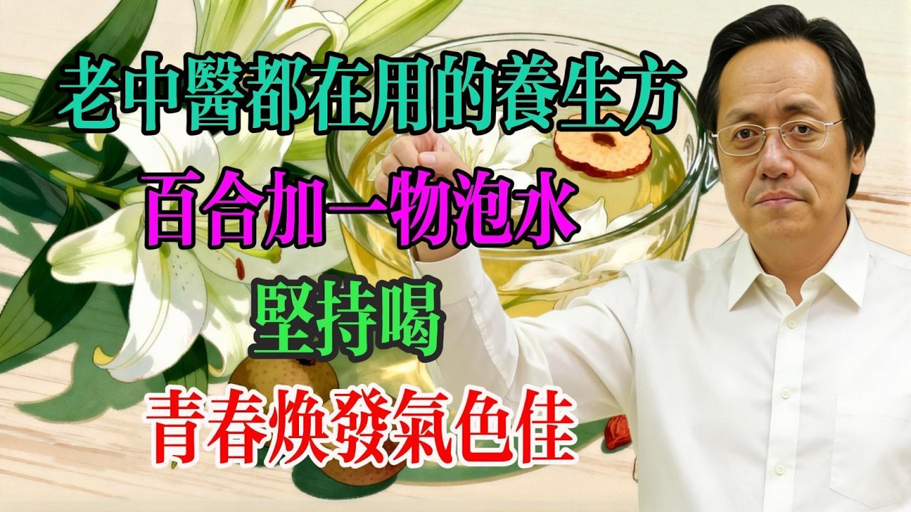 倪海廈：老中醫都在用的養生方，百合加一物泡水，堅持喝，青春煥發氣色佳！#倪海廈 #中醫養生 #百合 #氣色調理 #食療方 #滋陰潤肺 #台灣中醫 #養生茶 #失眠調理 #健脾補氣