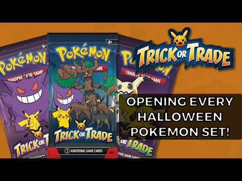 Opening Every Pokemon Halloween Trick or Trade BOOster Bundle! - YouTube