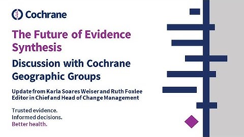 Future of Evidence Synthesis – Geographic Groups