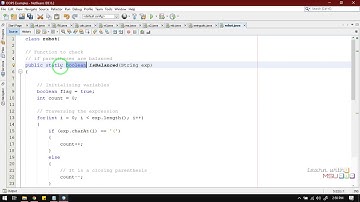 Check if given Parentheses expression is balanced or not