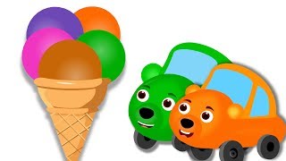 Gummy Bear Cars family learn colors giant play doh ice cream nursery rhymes for kids by Gummy Bear & PetBuds 39,622 views 6 years ago 10 minutes, 54 seconds