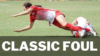 Soccer Ref Education - Textbook Tactical Foul (Yellow Card)
