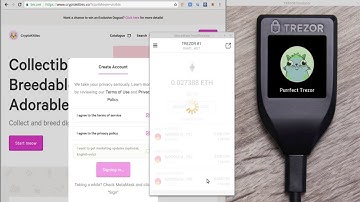 Signing messages with Trezor in MetaMask
