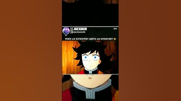 WHEN AN EXTROVERT MEETS AN INTROVERT #trending#anime#foryou #viralvideo #edit #demonslayer #tanjiro
