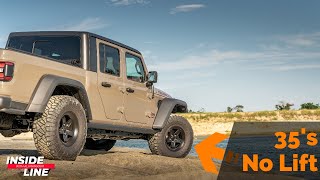 35s No Lift (Part II) with AEV Jeep Gladiator Wheels | Inside Line