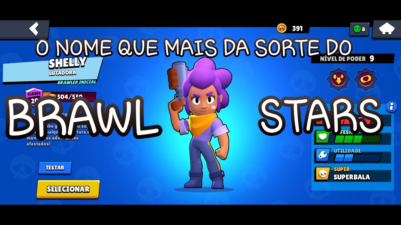 O Nome Que Mais Da Sorte Do Brawl Stars Youtube - como resolver bug de nome no brawl stars