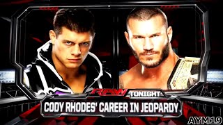 Cody Rhodes vs Randy Orton Cody Rhodes' Career On The Line RAW 9/2/2013 Highlights