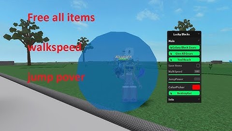 LUCKY BLOCKS Battlegrounds all items free, walk speed, jump power, etc.