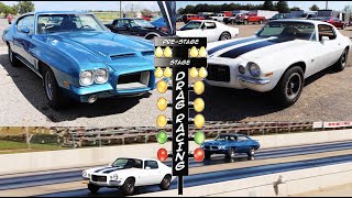1970 Chevrolet Camaro Z28 vs 1972 Pontiac GTO | Pure Stock Drag Race