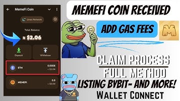 MemeFi Withdrawal Full Process Step by Step | Add Gas Fees Eth Linea on memefi- New Update Today