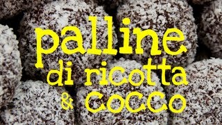 Ricetta per fare le palline di ricotta e farina di cocco un dolce v...