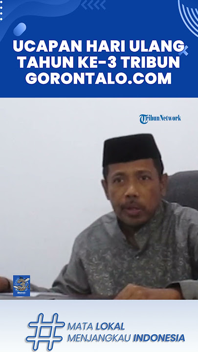 HUT ke-3 TribunGorontalo.com Sofyan Butulo |  Camat Kota Utara, Kota Gorontalo