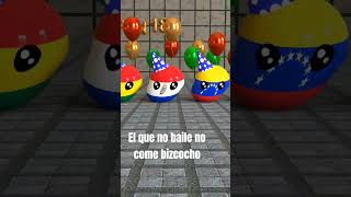 El que no baile no come bizcocho #niños #countryballs #humor #viralvideo