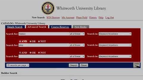 Introduction to the Whitworth Library Catalog and Database Searching
