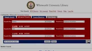 Famous Introduction to the Whitworth Library Catalog and Database Searching Wealth