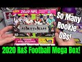 This 2020 Rookies & Stars Football Mega Box Was MUCH Better Than The First One! Rookie QB Hit!