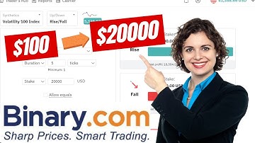 best win by 5 Tick strategy to binary Rise/Fall $100 to $20000