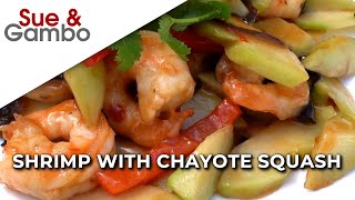 Shrimp with Chayote Squash Stir Fry Recipe