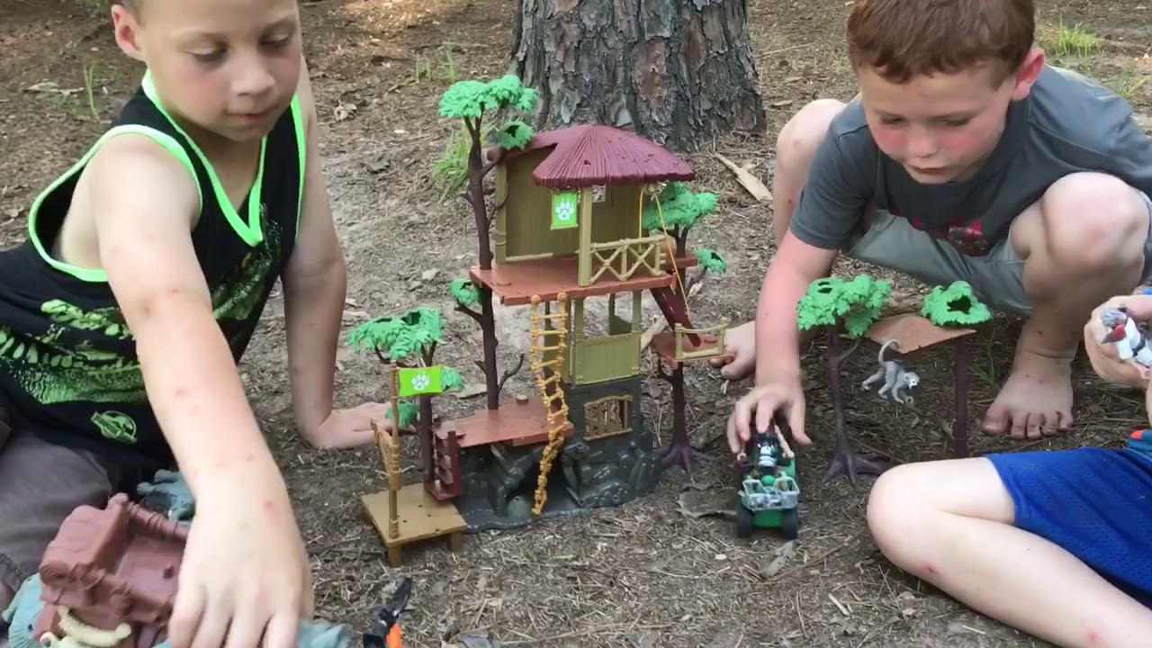 Animal Zoo Animals Wildlife Treehouse Toy Set Zoo Animal Toys