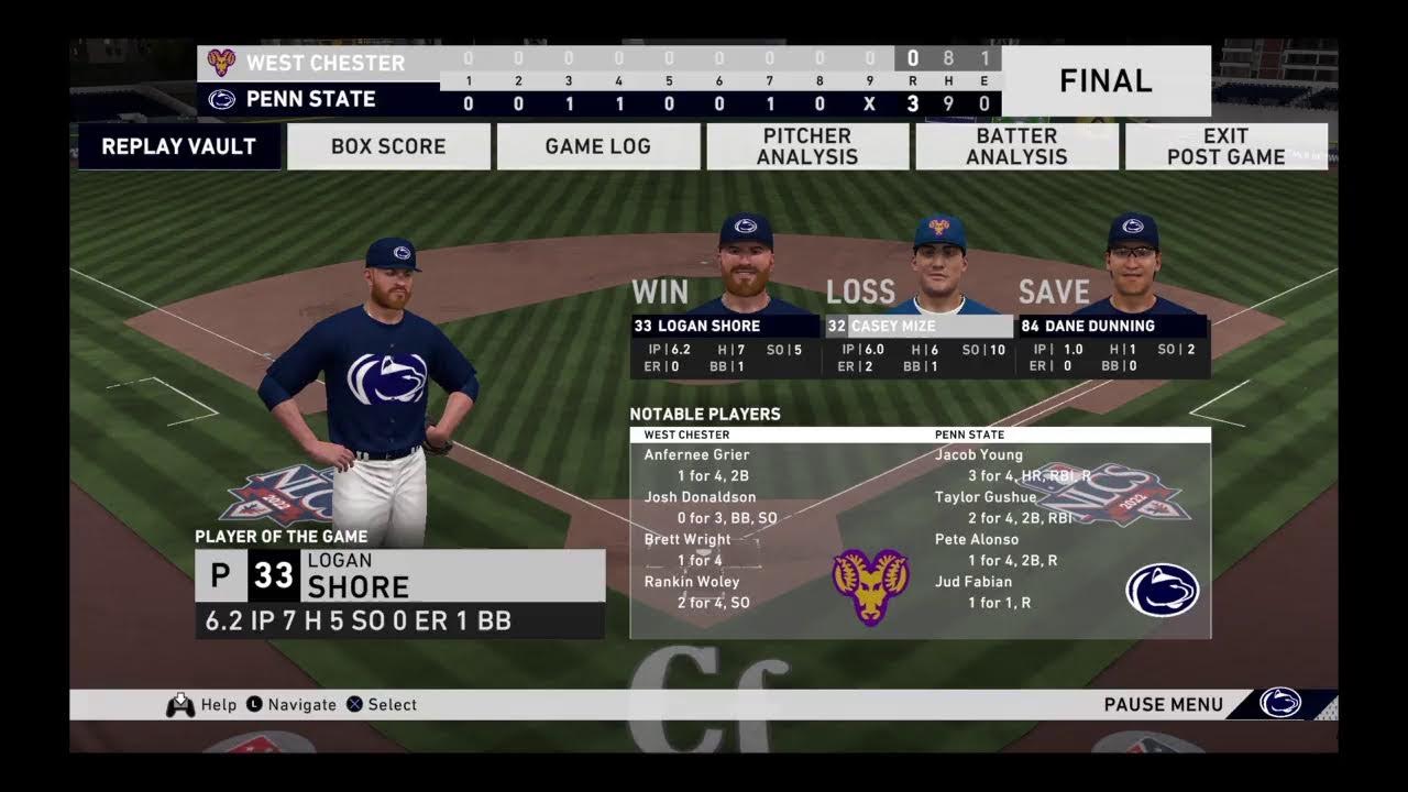 THE 2022 NCAA DIVISION 3 BASEBALL TOURNAMENT 3 ROUND GAME 1 4 WEST