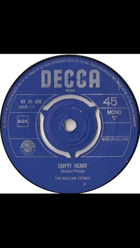 The Rolling Stones - Empty Heart - Decca Records Holland released