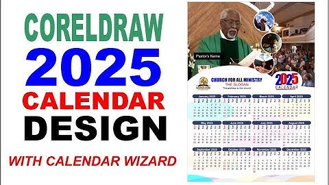 Year 2025 Calendar Design in CorelDraw
