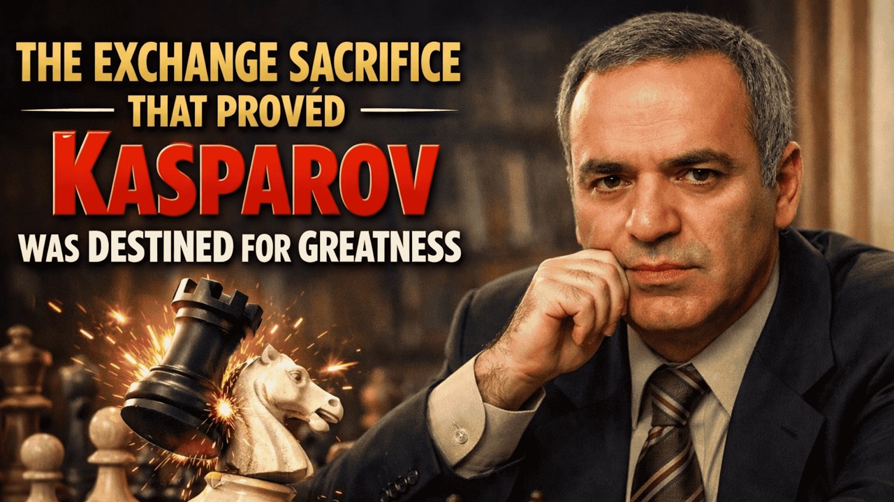 Kasparov’s INSANE Rook Sacrifice DESTROYS Opponent in 1977!